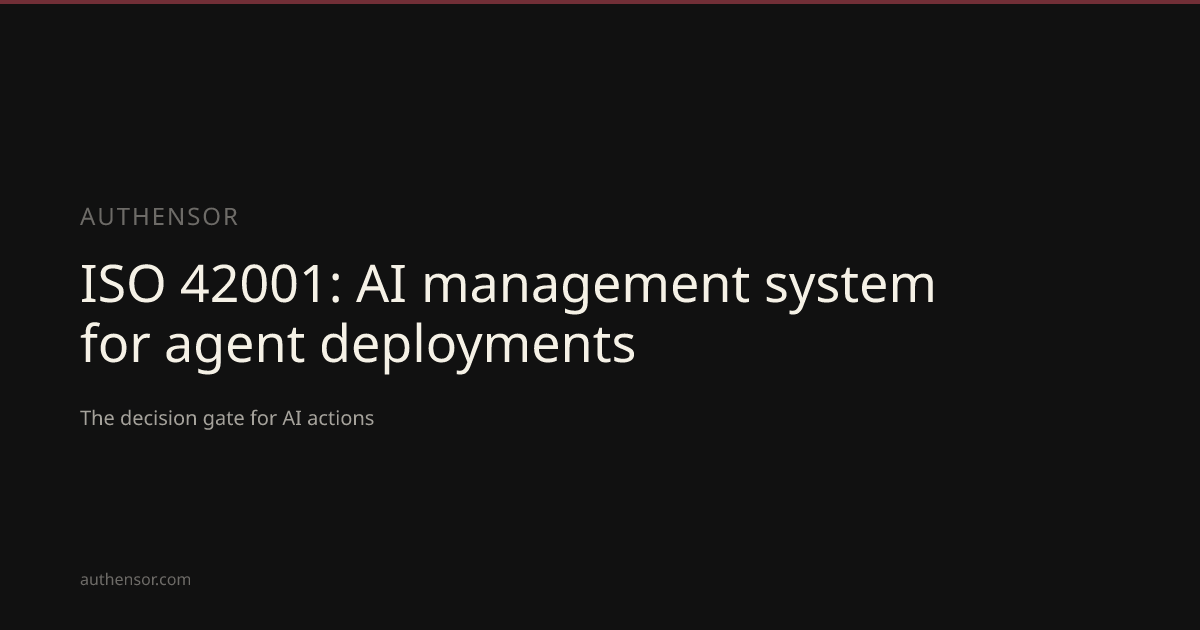 ISO 42001: AI management system for agent deployments | Learn ...