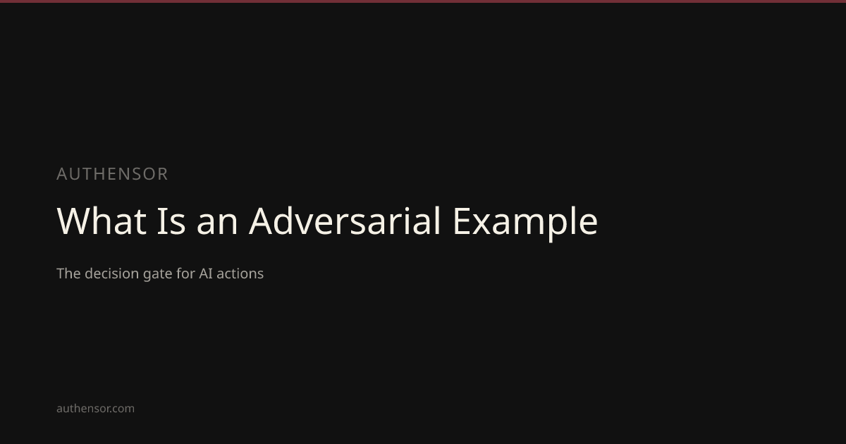 What Is an Adversarial Example | Learn | Authensor | Authensor